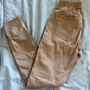 American Eagle Outfitters Tan Drawstring Cargo Pants